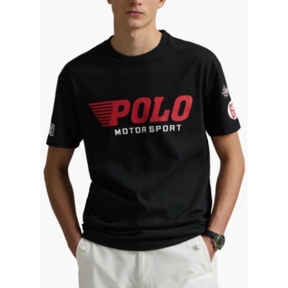Polo Ralph Lauren Motor Sport T-Shirt In Color White Size XL New With Tags